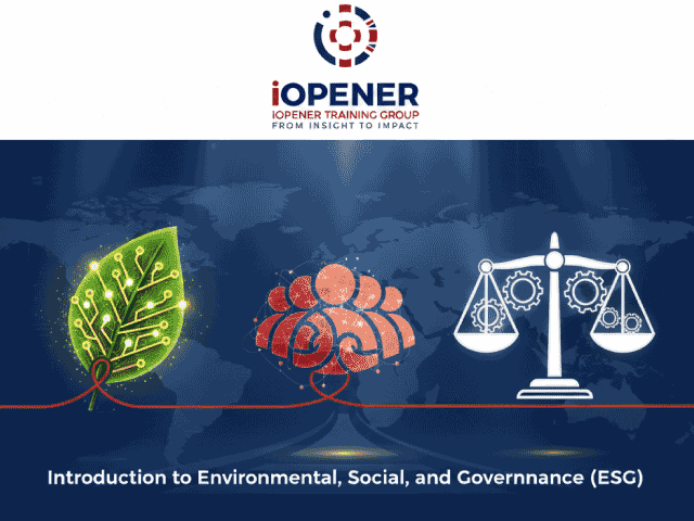 Introduction to Environmental, Social, and Governance (ESG)